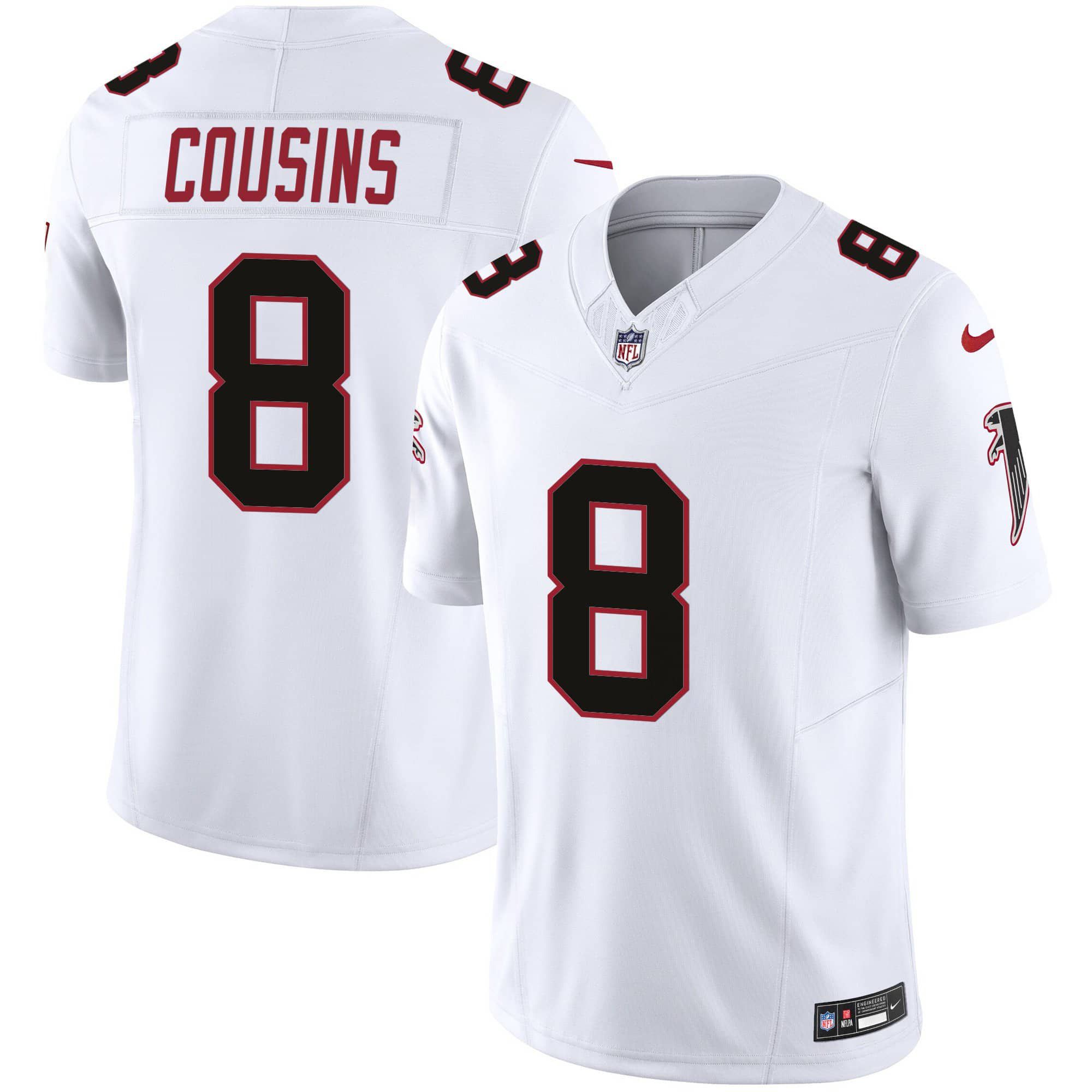 Men Atlanta Falcons #8 Cousins White 2024 Nike Vapor Limited NFL Jersey->indianapolis colts->NFL Jersey